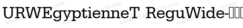 URWEgyptienneT ReguWide字体转换